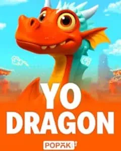Tela de jogo do Fortune Dragon com símbolos de dragão e moedas